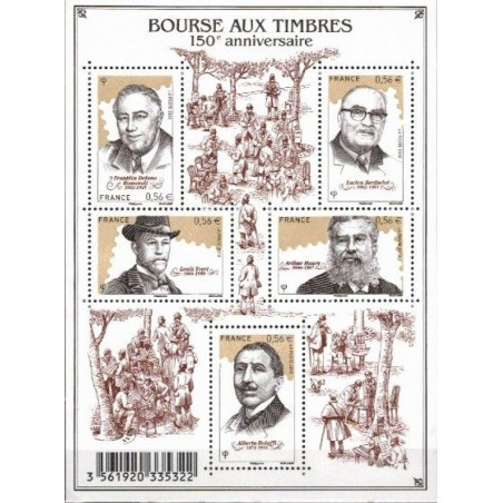 F4447 - 150e ANNIVERSAIRE DE LA BOURSE AUX TIMBRES.